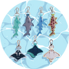 Elasmobranchs! Embroidered Keychains