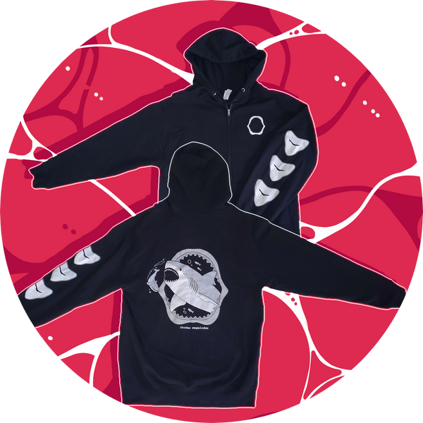 Megalodon Zip-Up Hoodie