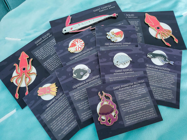 The Deep Sea Enamel Pin Collection