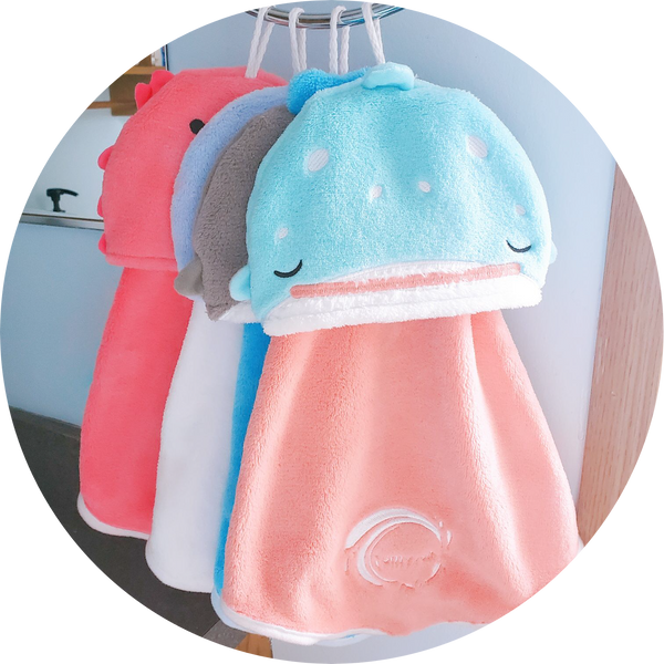 Ocean Friends Coral Fleece Face/Hand Towels