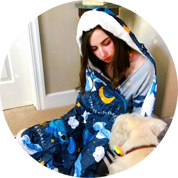 Sleepy Fish Hooded Blanket