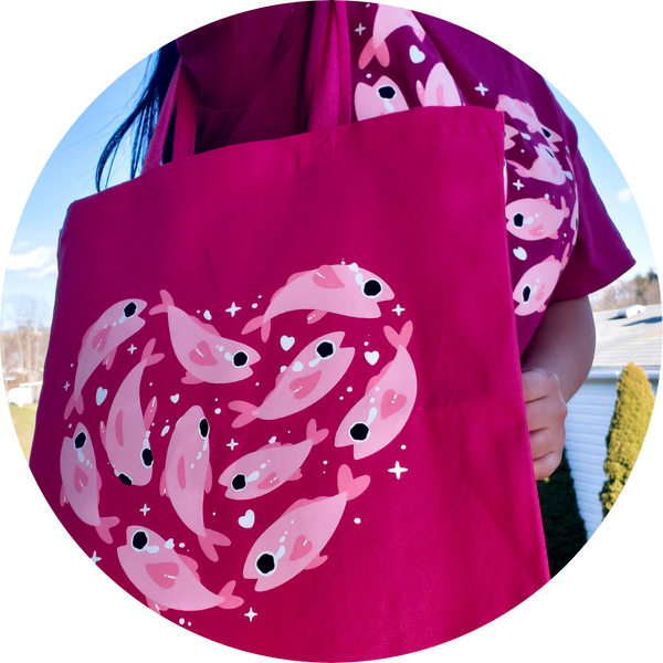 Crybaby! Screenprinted Canvas Tote Bags