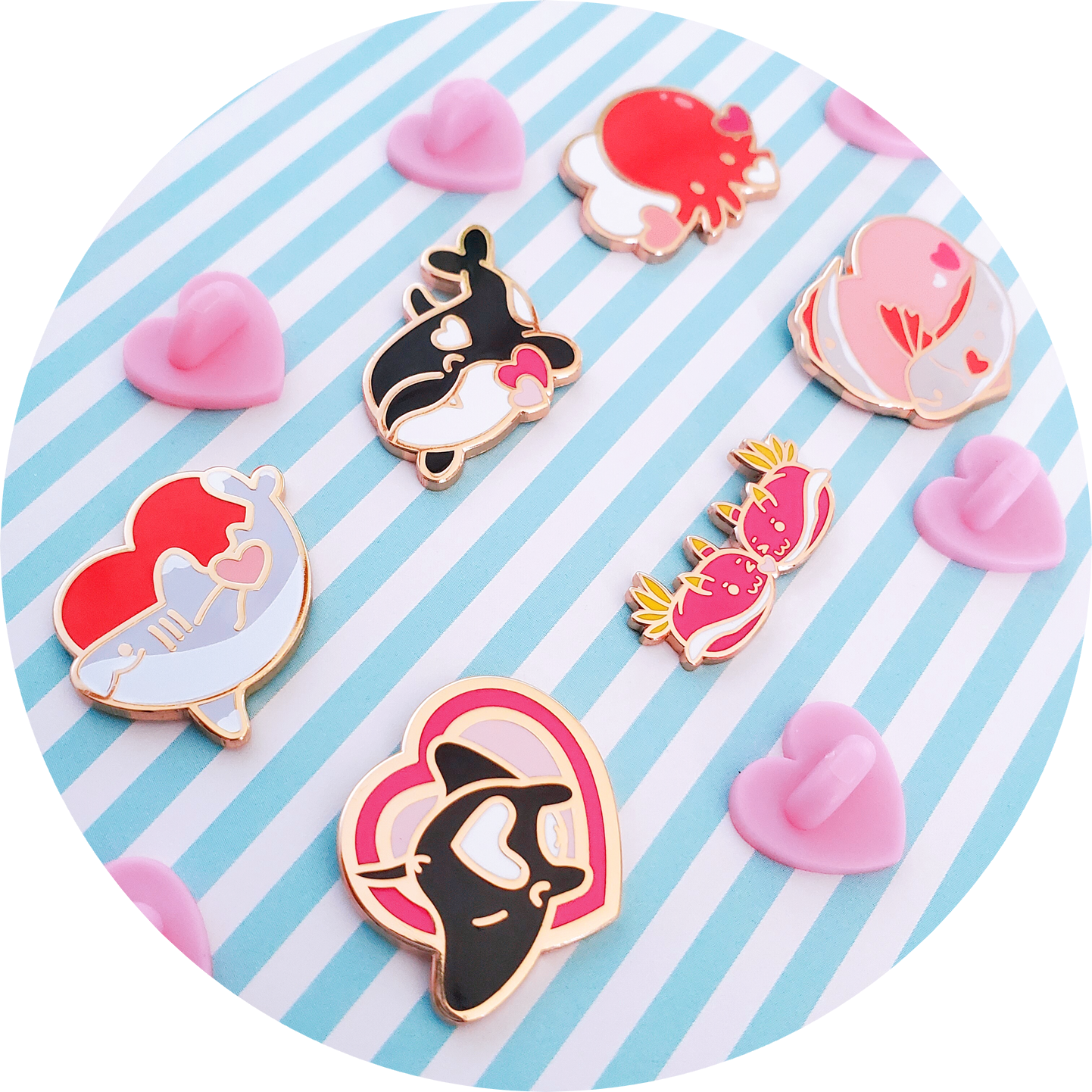 Infinity V Bone Saint Valentin ver.カード＆ Finpinshop x Umvvelt Valentine's Day Pin Collaboration