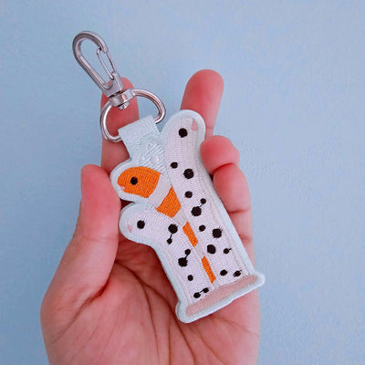 Garden Eels Embroidered Keychain