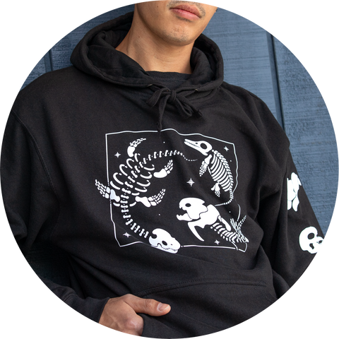 Prehistoric Pals Hooded Pullover