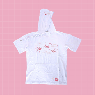 Sakura Skies Short Sleeve Hoodie