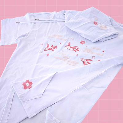 Sakura Skies Short Sleeve Hoodie