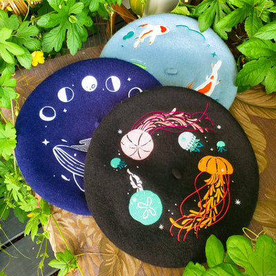 Embroidered Berets