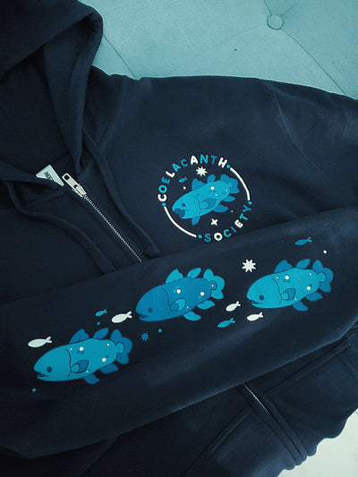 Coelacanth Society Zip-Up Hoodie