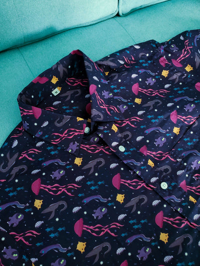 Dark Abyss Button-Up Shirt