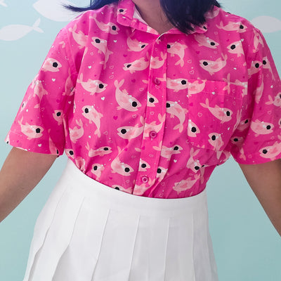 Pink Crybaby Button-Up Shirt