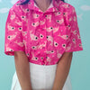 Pink Crybaby Button-Up Shirt