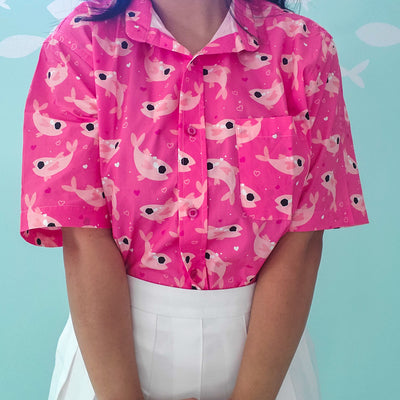 Pink Crybaby Button-Up Shirt