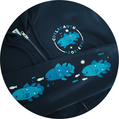 Coelacanth Society Zip-Up Hoodie