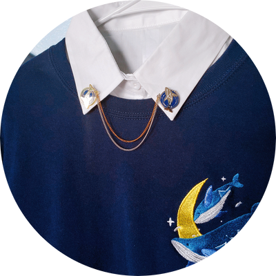 Centre of the Universe Collar Pin Set