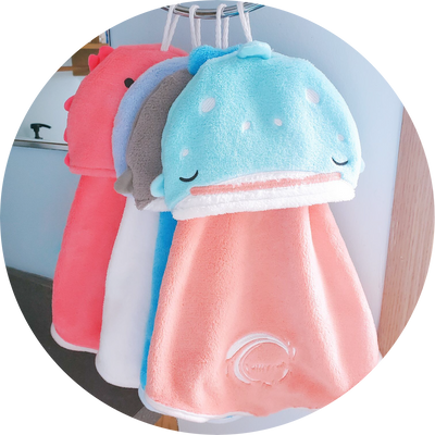 Ocean Friends Coral Fleece Face/Hand Towels