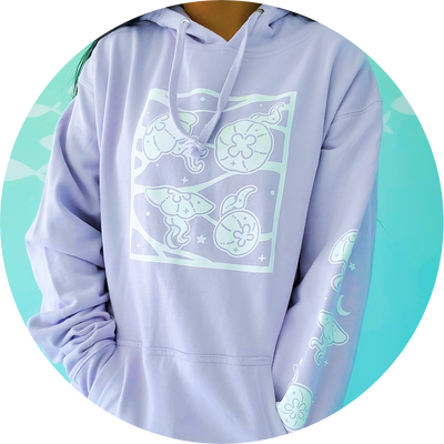 Moon Jelly Dreams Hooded Pullover