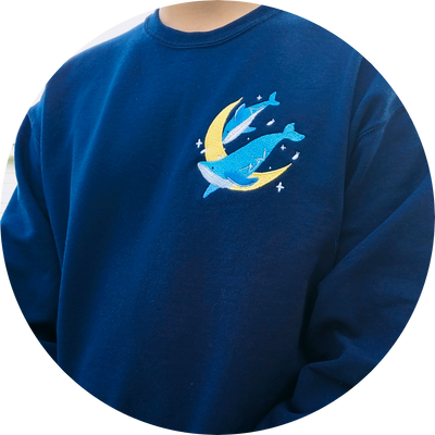 Moon Visitors Crewneck