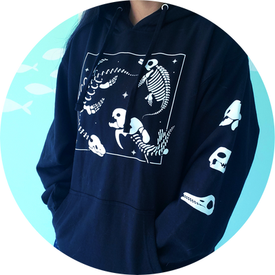 Prehistoric Pals Hooded Pullover (GLOW-IN-THE-DARK)